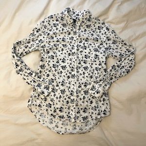 ✨SOLD✨Club Monaco Men’s Medium Slim Fit Floral Button Up